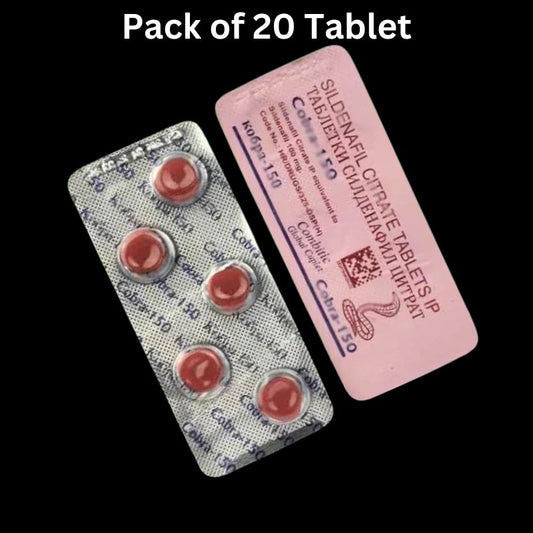 Black Cobra 150mg 20x Tablets For Men | Combatic Indian