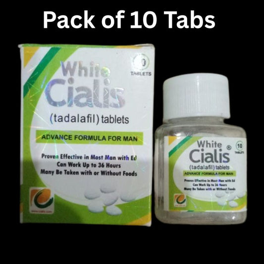 Cialis White 20mg 10x Tadalafil - Made in UK